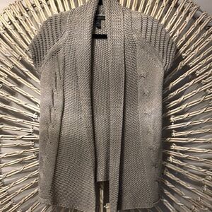 INC Gray Acrylic Cardigan